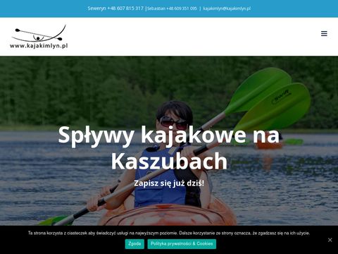 Kajakimlyn.pl - spływy kajakowe rzekami Kaszub